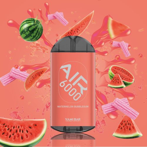 Yami Bar Air 6000 Puffs Disposable Vape Device Watermelon Bubble Gum