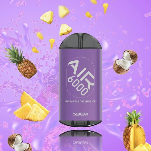 Yami Bar Air 6000 Puffs Disposable Vape Device Pineapple Coconut Ice