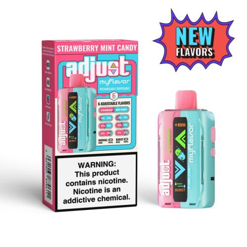 Adjust MyFlavor 40K Puffs Disposable Vape Device Strawberry Mint Candy