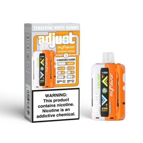 Adjust MyFlavor 40K Puffs Disposable Vape Device Tangerine White Gummy