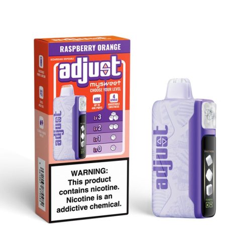 Adjust MySweet 40K Puffs Disposable Vape Device Raspberry Orange