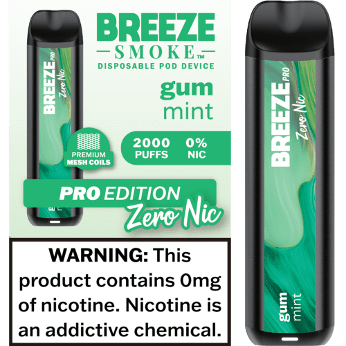 Breeze Pro Zero Nic gum mintArtboard 13 87430