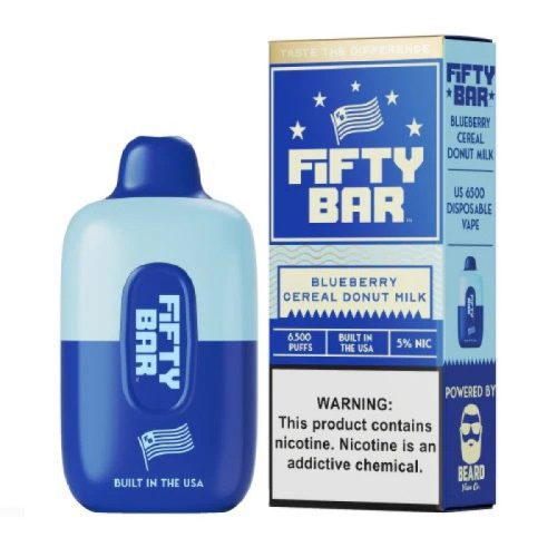 Fifty Bar 6500 Puff Disposable BlueberryCerealDonutMilk 800x800 1