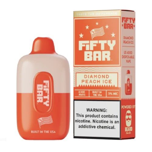 Fifty Bar 6500 Puff Disposable DiamondPeachIce 800x800 1