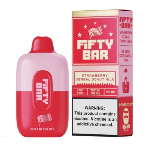 Fifty Bar 6500 Puff Disposable StrawberryCerealDonutMilk 800x800 1