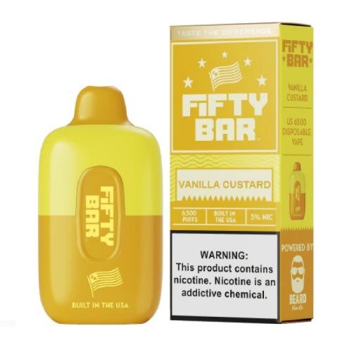 Fifty Bar 6500 Puff Disposable VanillaCustard 800x800 1