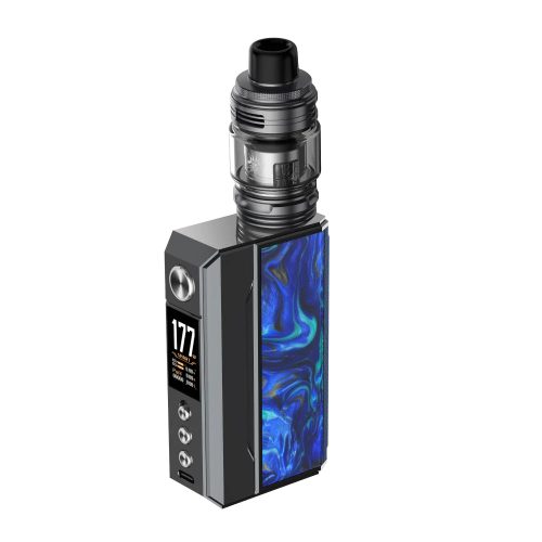 Voopoo Drag 4 177W Mod Starter Kit Gun Metal + Ocean Blue