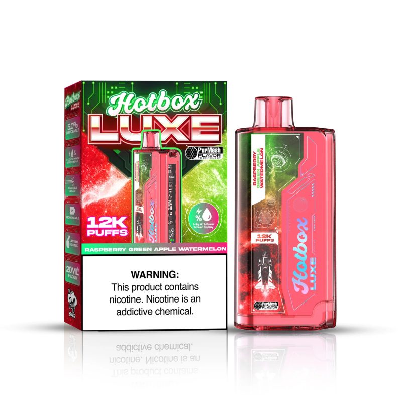 HotboxLuxeVape12kPuffsRaspberryAppleWatermelon 2000x d6f2bbcf 5756 412c 9703 113980fd8624