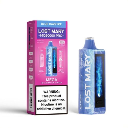 Lost Mary MO20000 Pro Disposable Vape Device Blue Razz Ice