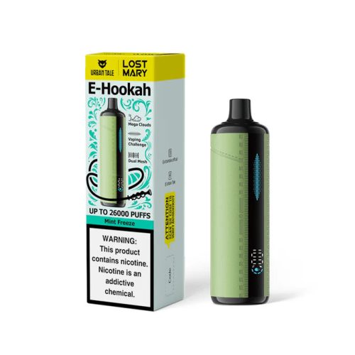 Lost Mary Urban Tale E-Hookah 26000 Puffs Disposable Vape Device Mint Freeze