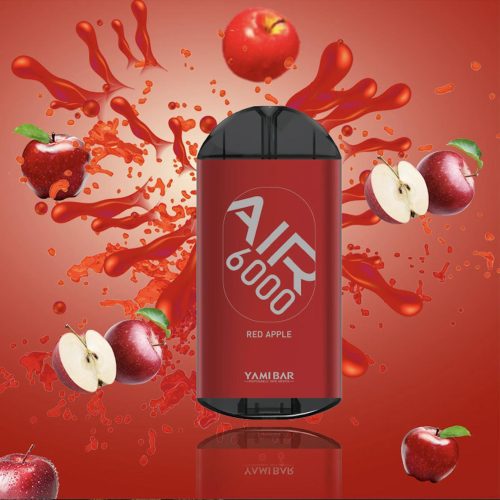 Yami Bar Air 6000 Puffs Disposable Vape Device Red Apple