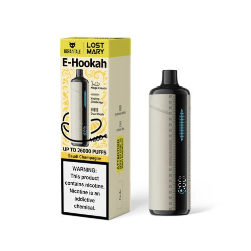 Lost Mary Urban Tale E-Hookah 26000 Puffs Disposable Vape Device Saudi Champagne