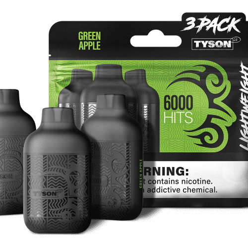 TYSON lightweight 3pack GREEN APPLE