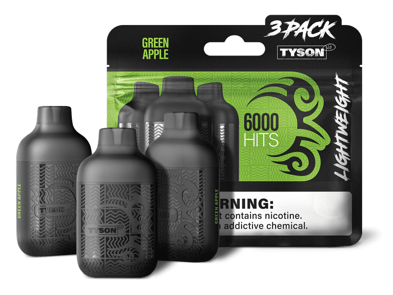 TYSON lightweight 3pack GREEN APPLE