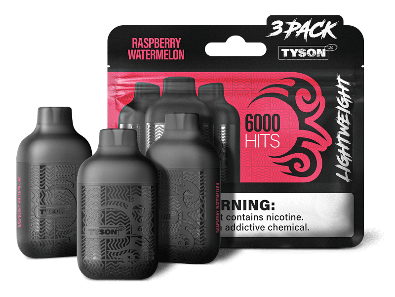 TYSON lightweight 3pack RASPBERRY WATERMELON