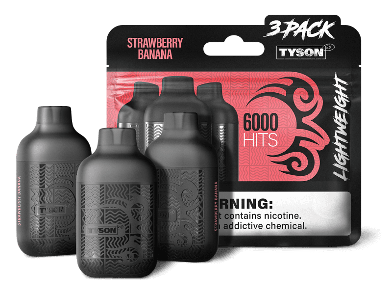 TYSON lightweight 3pack STRAWBERRY BANANA