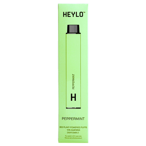 Heylo 800 Puff Zero Nicotine Disposable Vape Device Peppermint