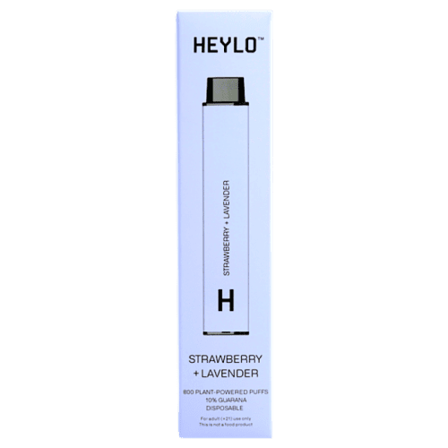 Heylo 800 Puff Zero Nicotine Disposable Vape Device Strawberry Lavender