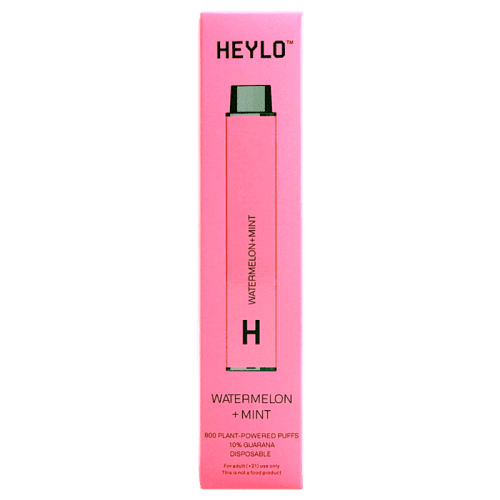 Heylo 800 Puff Zero Nicotine Disposable Vape Device Watermelon mint