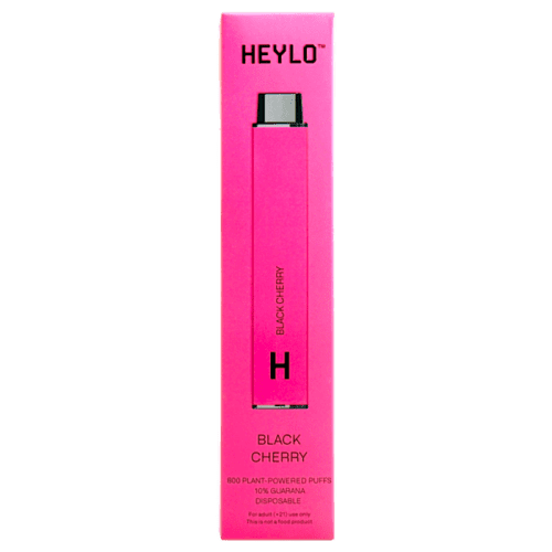 Heylo 800 Puff Zero Nicotine Disposable Vape Device Black Cherry