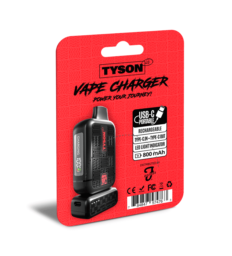 tyson vape charger blister back